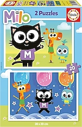 Educa Milo 2x20 Parça Çocuk Puzzle