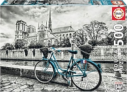 Educa Notre Dame'daki Bisiklet 500 Parça Puzzle 18482