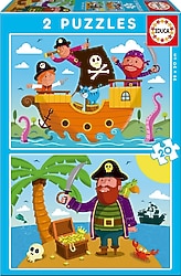 Educa Pirates 2x20 Parça Puzzle 17149