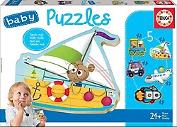 Educa Renkli Taşıtlar 20 Parça Eğitici Baby Puzzle
