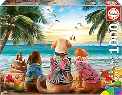 Educa Sahildeki Köpekler 1000 Parça Puzzle 20291