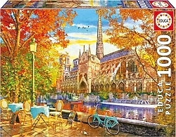 Educa Sonbaharda Notre Dame Manzarası 1000 Parça Puzzle 19936