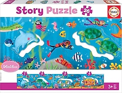 Educa Sualtı Dünyası Hikaye Sayılar 26 Parça Puzzle