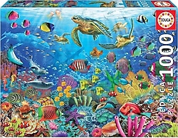 Educa Tropikal Fantezi Kaplumbağalar 1000 Parça Puzzle 19266