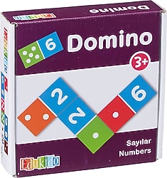 Edukido EDU-3012 Ahşap Sayılar Domino