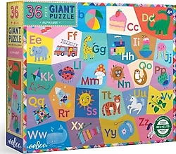 Eeboo Alphabet 36 Parça Puzzle