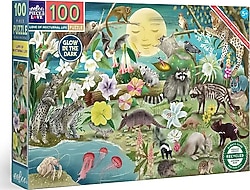 Eeboo Love of Nocturnal 100 Parça Puzzle