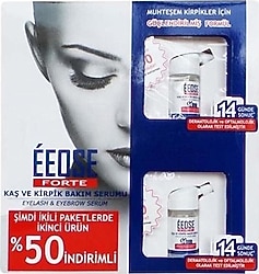 Eeose Forte 10 ml 2 Adet Kaş ve Kirpik Bakım Serumu