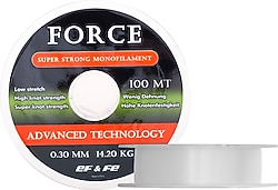 Effe Force 100 m 0.50 mm 33.06 kg Monofilament Misina