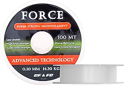 Effe Force 100 m 0.45 mm 28.42 kg Monofilament Misina