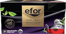 Efor Earl Grey 3.2 gr 100'lü Bergamotlu Demlik Poşet Çay
