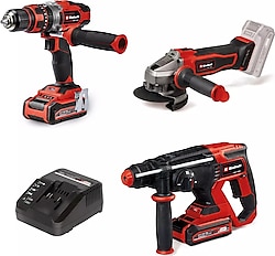 Einhell TE-TK 18/3 Li +2 CD+AG+HD Çift Akülü Elektrikli El Aletleri Seti