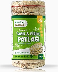 Ekoloji Market Glutensiz Basmati Mısır Pirinç Patlağı 100 gr