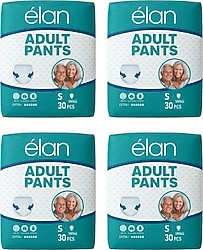 Elan Emici Külot Küçük Boy S 30'lu 4 Adet Hasta Bezi
