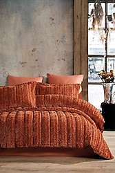 Elart Velvet 6 Parça Uyku Seti 230x220 cm Tarçın
