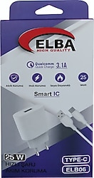 Elba ELB06 25 W Type-C Kablolu Hızlı Şarj Aleti