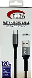 Elba ELB120-3 1 m USB to Type-C Şarj Kablosu