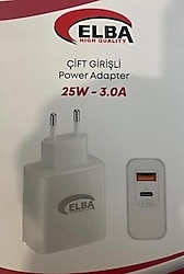 Elba ELB15 25 W Hızlı Şarj Adaptörü