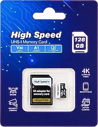 Elba High Speed Class 10 UHS-I U3 A1 V30 128 GB Micro SD Kart