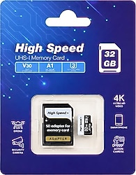 Elba High Speed Class 10 UHS-I U3 A1 V30 32 GB Micro SD Kart