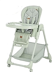 Elele Cibo 2 in 1 Katlanabilir Yeşil Mama Sandalyesi