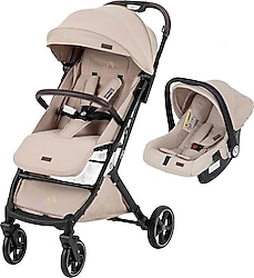 Elele Flight 2 Bej Kabin Tipi Travel Sistem Bebek Arabası