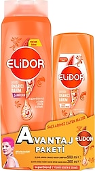 Elidor Superblend Onarıcı Bakım C Vitamini Keratin Seramid Şampuan 500 ml + Saç Kremi 200 ml