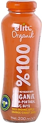 Elite Naturel Organik 200 ml %100 Elma Portakal Havuç Suyu