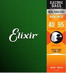 Elixir 14002 Nanoweb Super Light 4 Telli 40-95 Bas Gitar Teli