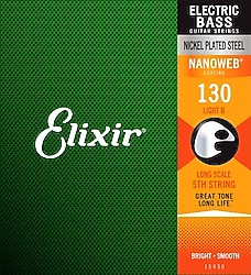 Elixir 15430 Nanoweb Light 130 Tek Bas Gitar Teli