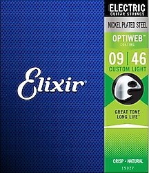 Elixir 19027 Optiweb Custom Light 9-46 Elektro Gitar Teli