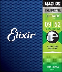 Elixir 19007 Optiweb Super Light 09-52 7 Telli Elektro Gitar Teli