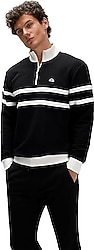 Ellesse EM619-BK Yarım Fermuarlı Siyah Erkek Sweatshirt