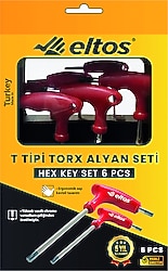Eltos TTAS006 Torx 6 Parça T Alyan Anahtar Takımı