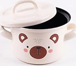 Emaylab Little Bear 12 cm Mini Emaye Bebek Tenceresi