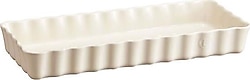 Emile Henry EH026034 Ekru 36.5x15 cm Dikdörtgen Tart Kalıbı