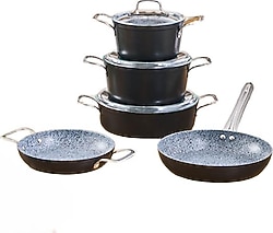 Emsan Biogranit Power Inox 8 Parça Tencere Seti