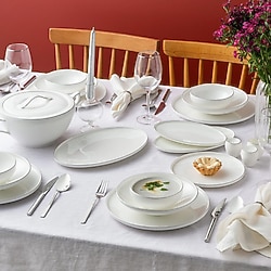 Emsan Freya Fine Bone Platin 60 Parça 12 Kişilik Yemek Takımı