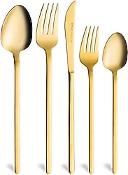 Emsan Lora Gold 60 Parça 12 Kişilik Çatal Kaşık Bıçak Takımı