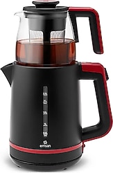 Emsan Maxi Tea XL 2in1 Ruby 1700 W Cam Demlikli Çay Makinesi