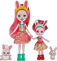 Enchantimals Kız Kardeş Bebekler Bree Bunny & Twist HCF84