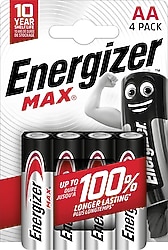 Energizer Max Alkalin AA 4'lü Kalem Pil
