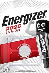 Energizer CR2025 3V Lityum Düğme Pil