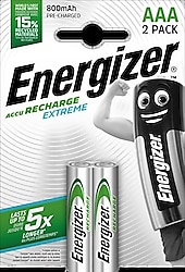 Energizer Extreme 800 mAh 2'li Şarj Edilebilir AAA İnce Kalem Pil