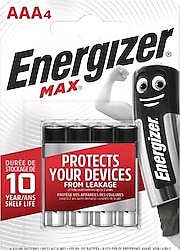 Energizer Max 4'lü Alkalin AAA İnce Kalem Pil