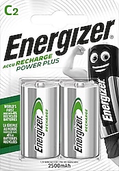 Energizer Power Plus 2500 mAh C Boy Şarj Edilebilir 2'li Pil