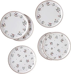 English Home Bianca 20 cm 6'lı Seramik Pasta Tabağı