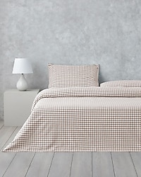 English Home Clouded Grid Tek Kişilik Nevresim Takımı