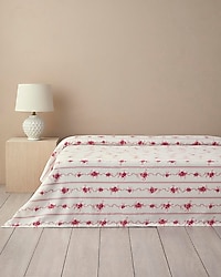 English Home Flower Line Pembe Tek Kişilik Pike
