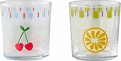 English Home Fruit 380 ml 2'li Cam Bardak